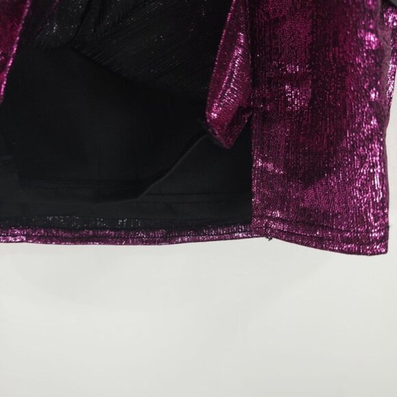 NWT‎ Lulus Dancefloor Bombshell Metallic Pink One-Shoulder Mini Dress Size M & L - Picture 11 of 14